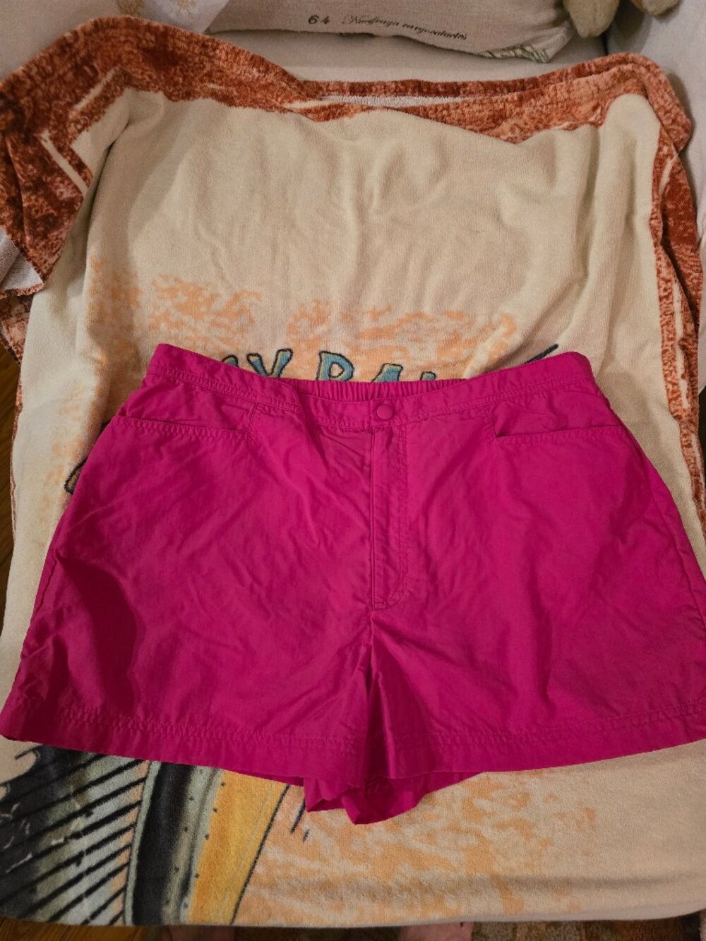 Fuchsia Pocketed , Swim Shorts by Lands' End